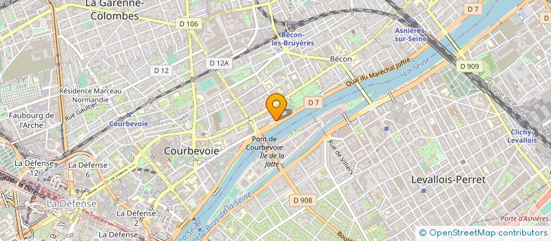 localisation de l'entreprise ICV INTERCOMMUNICATION VIDEO à COURBEVOIE