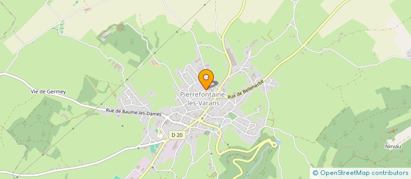 localisation de l'entreprise ID 2 REVE à PIERREFONTAINE-LES-VARANS