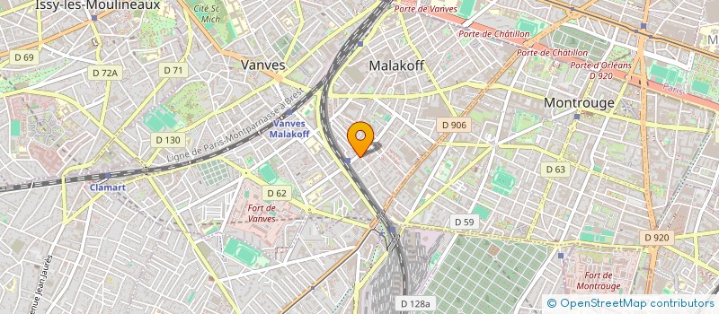 localisation de l'entreprise ID 201  MALAKOFF