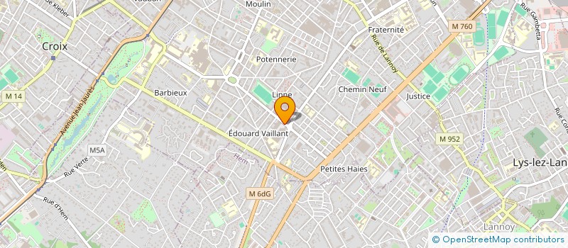 localisation de l'entreprise ID BAT  ROUBAIX