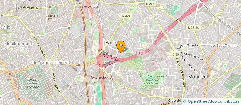 localisation de l'entreprise ID BATIMENT  BAGNOLET