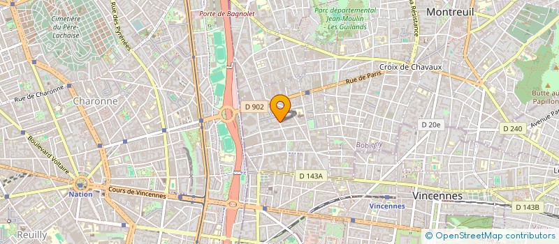 localisation de l'entreprise ID CAD à MONTREUIL