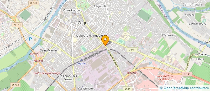 localisation de l'entreprise ID CARTON à COGNAC