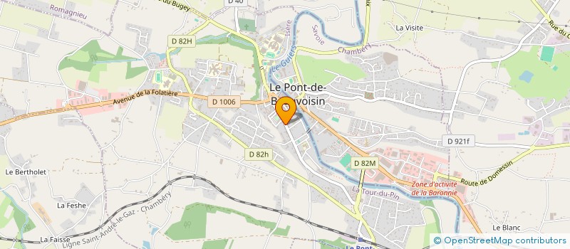 localisation de l'entreprise ID'CAVES  LE PONT-DE-BEAUVOISIN