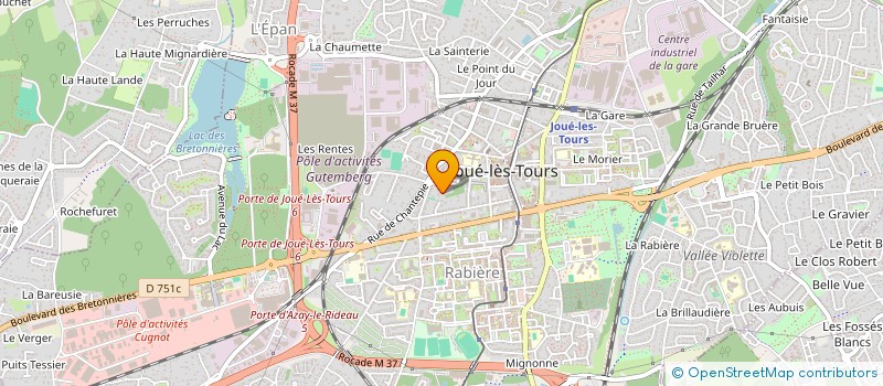 localisation de l'entreprise ID CITES TOURAINE  JOUE LES TOURS