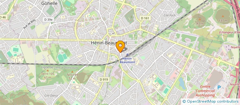 localisation de l'entreprise ID' CONCEPT' RENOV' à HENIN BEAUMONT