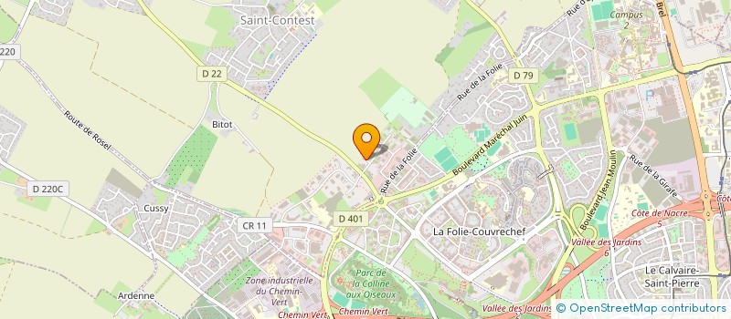 localisation de l'entreprise ID CONSTRUCTION à SAINT-CONTEST