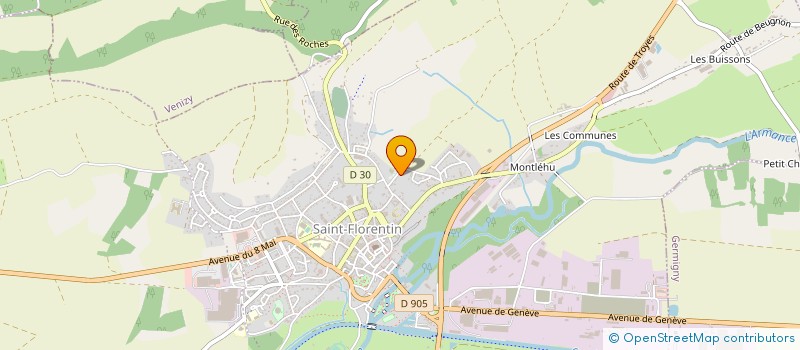 localisation de l'entreprise ID CONSTRUCTIONS à SAINT-FLORENTIN
