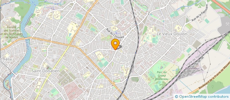 localisation de l'entreprise ID COUVERTURE à NANTES