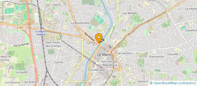 localisation de l'entreprise ID D'ARCHITECTURE  LE MANS