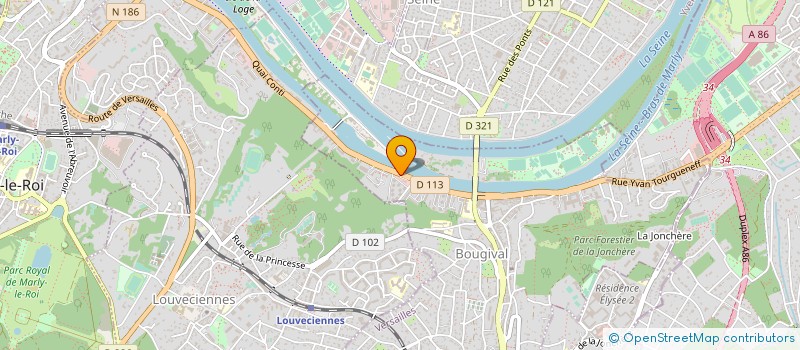 localisation de l'entreprise ID DECO  BOUGIVAL