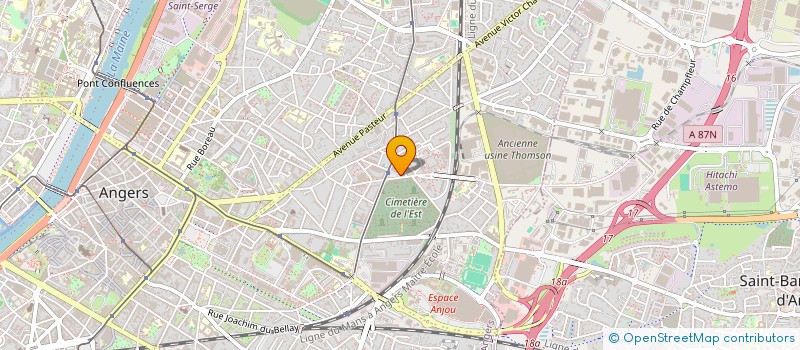 localisation de l'entreprise ID'EI  ANGERS