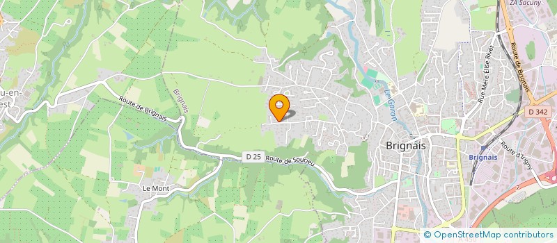 localisation de l'entreprise ID'ELEC  IRIGNY