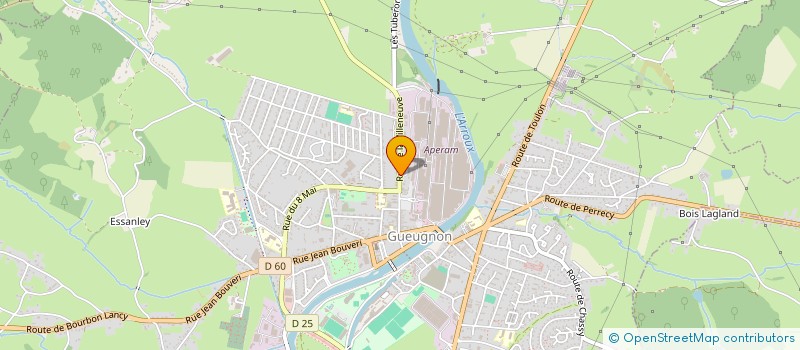localisation de l'entreprise ID ELEC BOURGOGNE à GUEUGNON