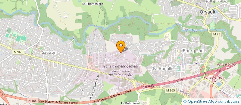 localisation de l'entreprise ID EQUIPEMENT à ORVAULT