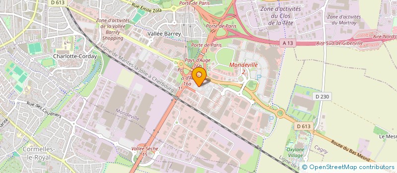 localisation de l'entreprise ID EST à MONDEVILLE