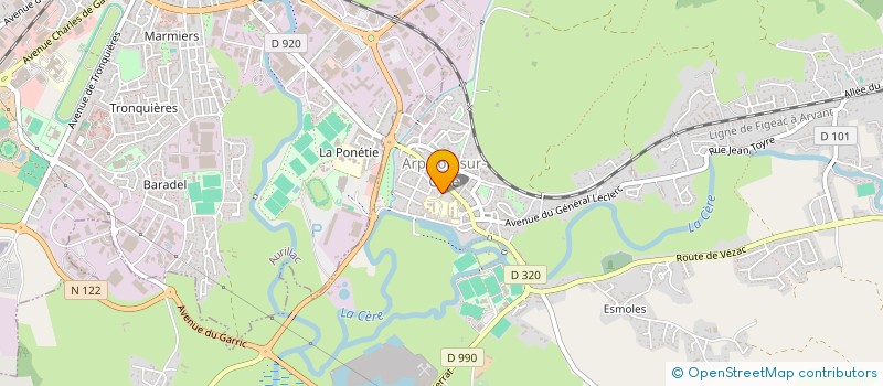 localisation de l'entreprise ID + EVENTS à ARPAJON-SUR-CERE
