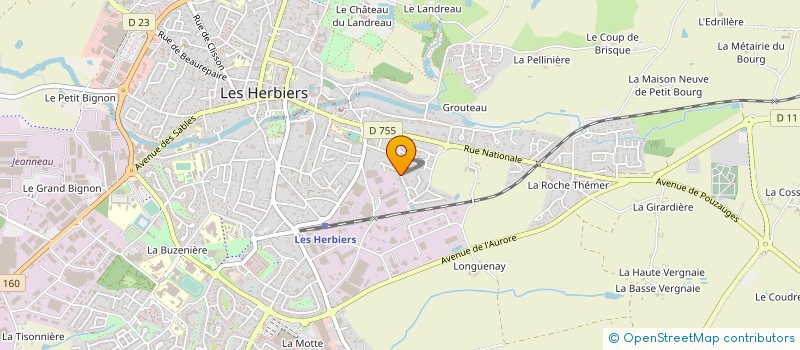 localisation de l'entreprise ID-FX à LES HERBIERS