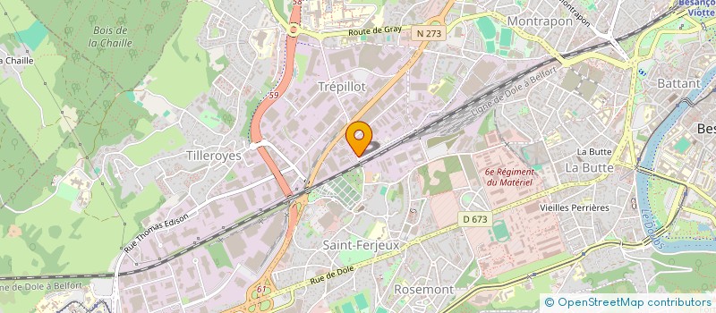 localisation de l'entreprise ID'GROUP à BESANCON