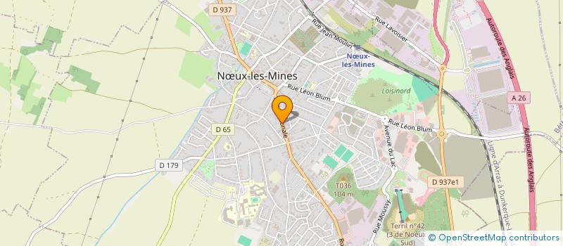 localisation de l'entreprise ID HABITAT  NOEUX LES MINES