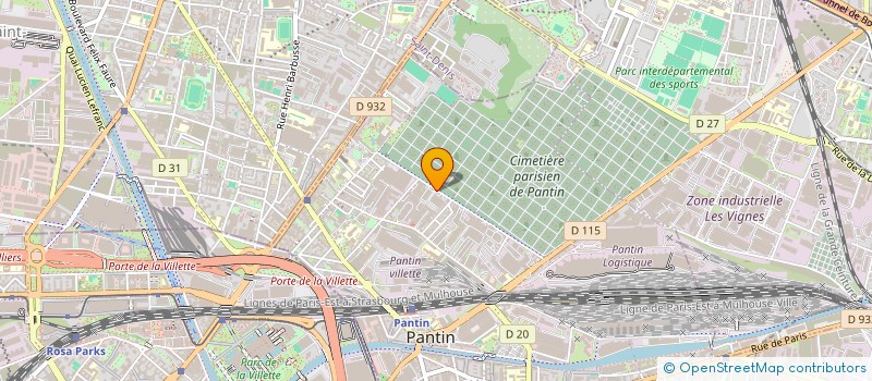 localisation de l'entreprise ID HABITAT à PANTIN