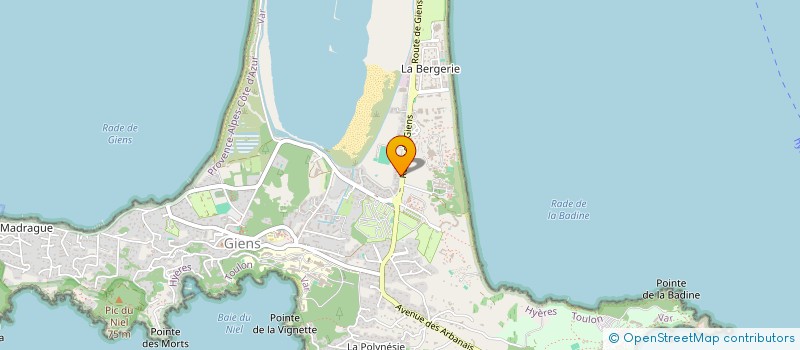 localisation de l'entreprise ID'ILES  HYERES