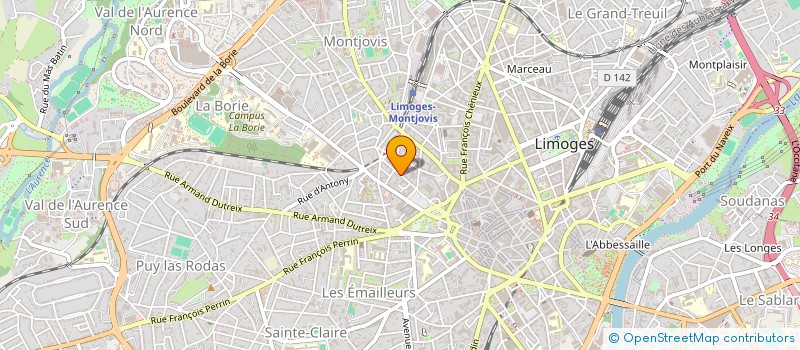 localisation de l'entreprise ID IMMO à LIMOGES