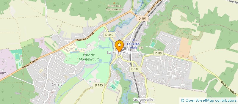 localisation de l'entreprise ID IMPRIM  LA FERTE-ALAIS