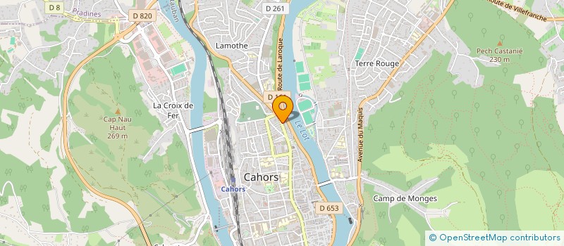 localisation de l'entreprise ID INFORMATIQUE  CAHORS