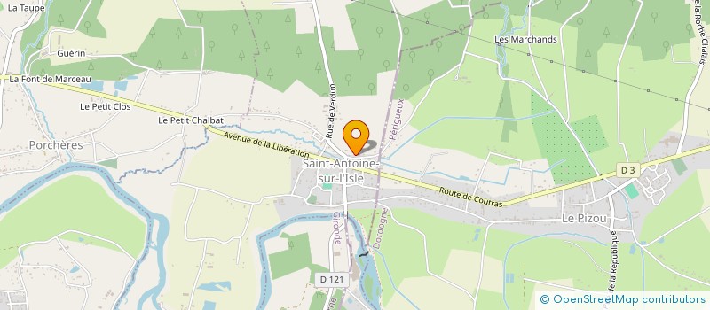 localisation de l'entreprise ID ISLE ET DRONNE ENTRE TERRE ET EAU  PORCHERES