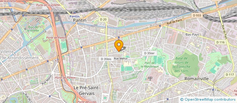 localisation de l'entreprise ID-LEC  PANTIN