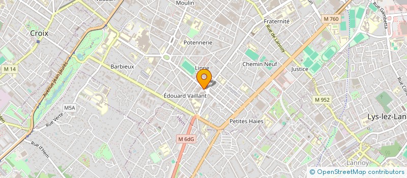 localisation de l'entreprise ID LOG à ROUBAIX