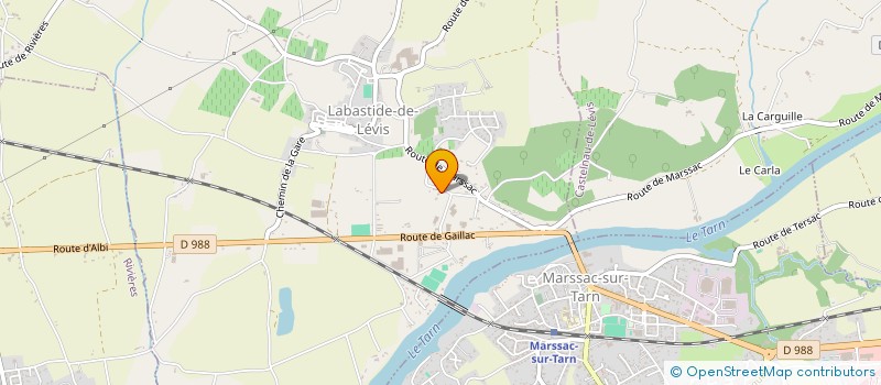 localisation de l'entreprise ID.MATERIAUX à LABASTIDE-DE-LEVIS