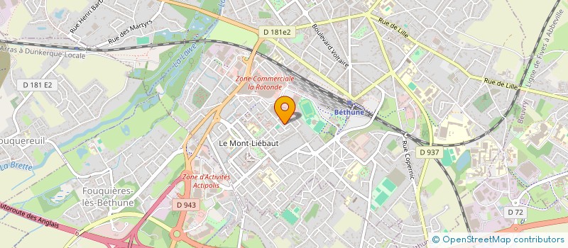 localisation de l'entreprise ID MATERIAUX 62  BETHUNE