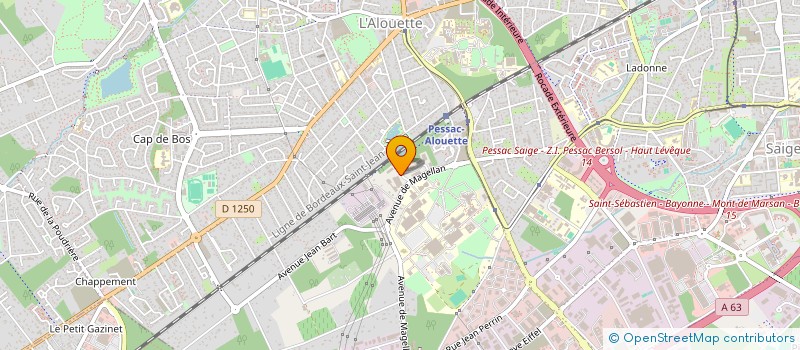 localisation de l'entreprise ID MOS à PESSAC
