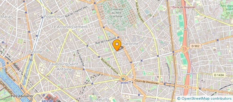 localisation de l'entreprise ID NEGOCE à PARIS