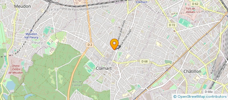 localisation de l'entreprise ID PLUS à CLAMART