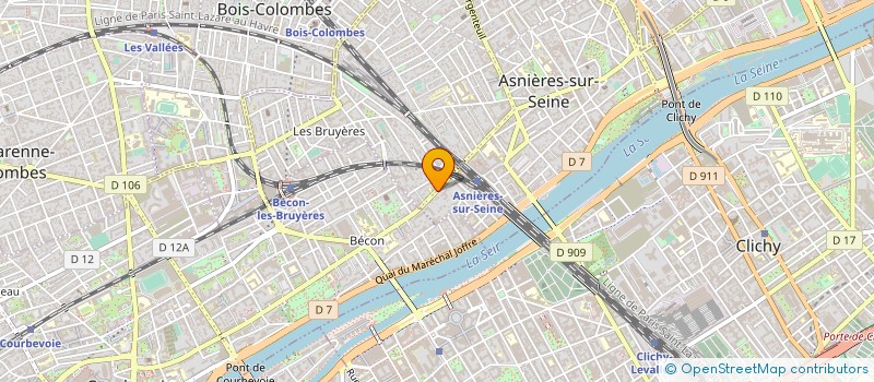localisation de l'entreprise ID PRESS à ASNIERES-SUR-SEINE