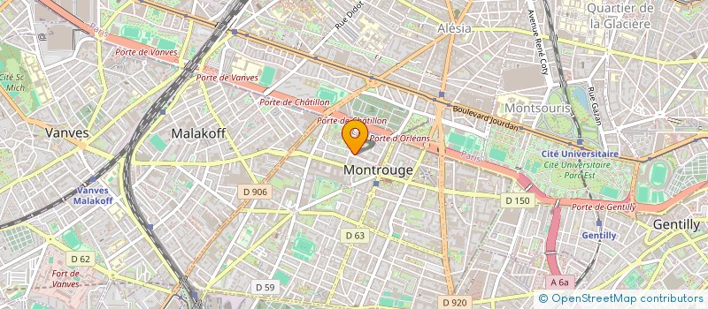 localisation de l'entreprise ID. ROAD  MONTROUGE