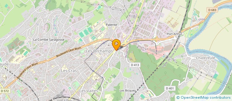 localisation de l'entreprise ID SERVICE à BESANCON