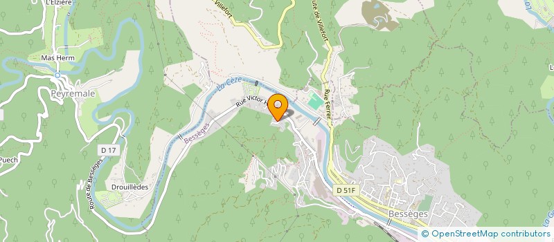 localisation de l'entreprise ID SOCIETE CIVILE  BESSEGES