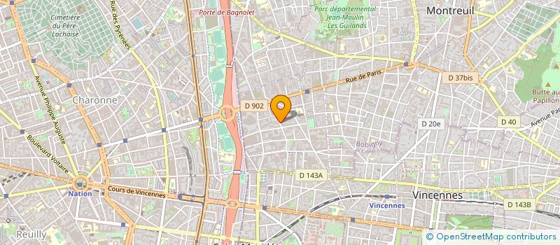 localisation de l'entreprise ID STEEL à MONTREUIL