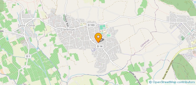 localisation de l'entreprise ID TAXI SERVICES  CLARENSAC