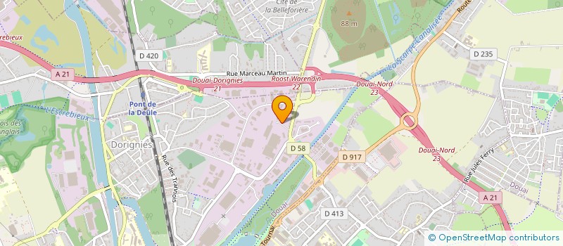 localisation de l'entreprise ID VACANCES ADAPTEES à DOUAI