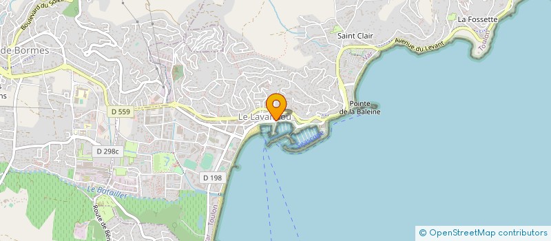 localisation de l'entreprise ID2 VOYAGES à LE LAVANDOU