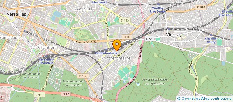 localisation de l'entreprise ID2C à VERSAILLES