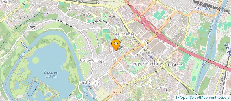 localisation de l'entreprise ID2C CONSEIL  CERGY