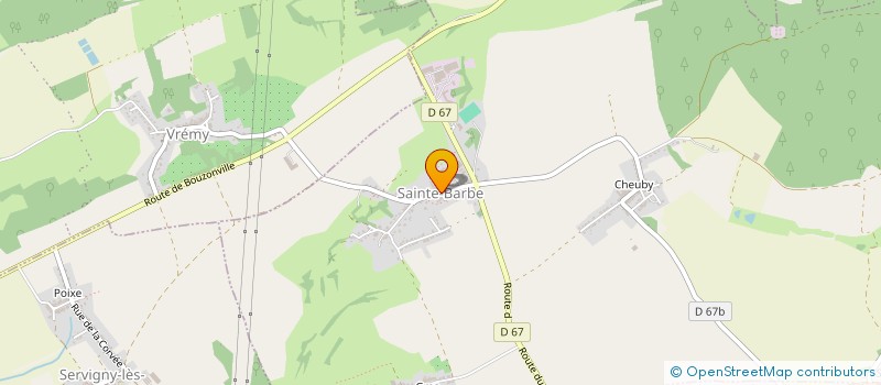 localisation de l'entreprise ID2DESIGN  SAINTE-BARBE