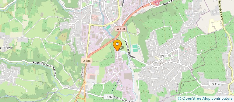 localisation de l'entreprise ID2E à VOURLES