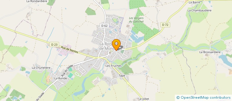 localisation de l'entreprise ID2M  LA BOISSIERE-DE-MONTAIGU